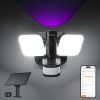 Solar Powered Fence Lights 12 Pack IP64 Waterproof RGB Color Glow 4