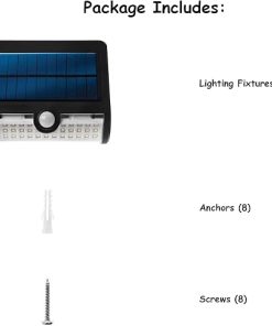 Dual Lighting Motion Sensor Wall Light Outdoor Security 4 Pack 2