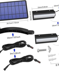 Outdoor Solar Wall Light LED Night Lamp for Garden and Patio 2