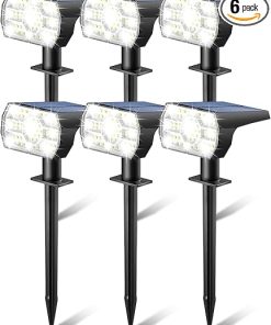 Solar Powered Outdoor Waterproof Lights 56LED IP68 for Garden Pathway