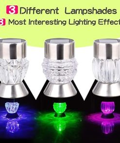 Solar LED Color Changing Pathway Lights for Garden and Yard Use 2