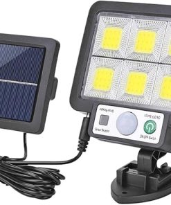 6Pcs Solar Motion Sensor LED Wall Lights for Garden Security