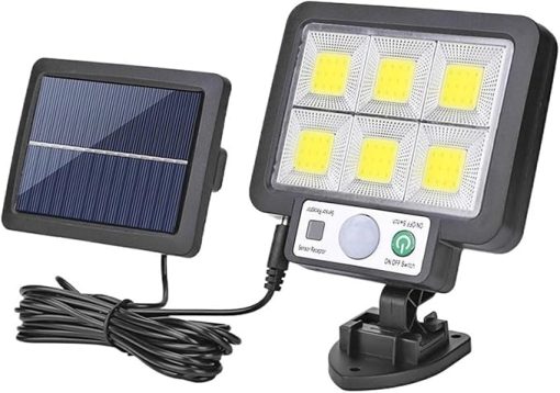 6Pcs Solar Motion Sensor LED Wall Lights for Garden Security