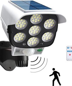 Solar Motion Sensor Wall Light with Remote Control 1600 Lumen Outdoor