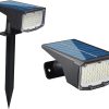 Solar Wall Lamp 100 Percent Solar Powered Dimmable LED Outdoor 2 Pack 3