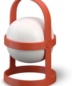 Durable Solar Circular Lantern 7.3 in, Rechargeable USB for Indoor Outdoor