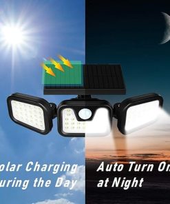 4 Pack Solar Motion Sensor Security Light 500 Lumen IP65 Waterproof 2
