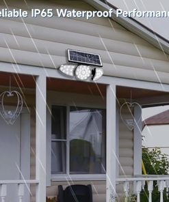 Outdoor Solar Motion Sensor Wall Light 400Lm 3-Head Waterproof 2
