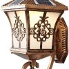 Black Contemporary Outdoor Post Light Fixture for Garden Patio 60W 4