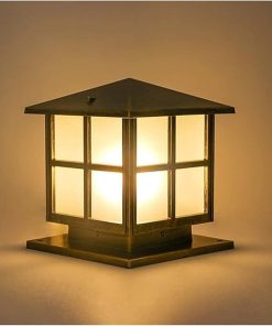 Solar Waterproof Outdoor Column Lamp for Garden and Landscape Lighting