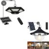 Solar Shed Light Indoor Outdoor Pendant with Remote Control Modes