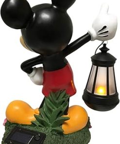 Disney Mickey Mouse Solar LED Lantern Outdoor Garden Statue 12 Inches 2