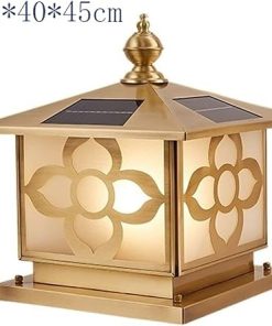 Solar Post Cap Lights Outdoor All Copper Column Head Lamp  
Waterproof Square Post Lamp for Garden Outdoor Door Decoration  
45cm Outdoor Landscape Wall Light Villa Flashlight for Gardens 2
