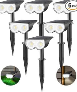 Consciot 16 LED Waterproof Solar Spot Lights for Garden Pathway
