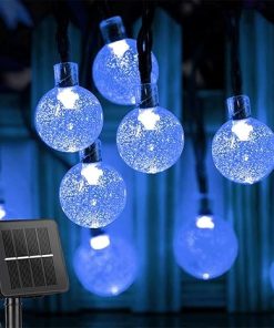 60 LED Crystal Globe Lights 8 Modes Waterproof Patio Garden Decor