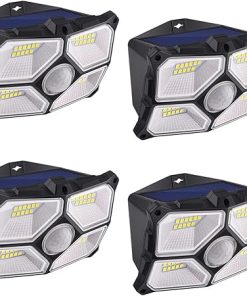 Bright Solar Flood Lights for Outdoor Use IP65 Waterproof 360° Lighting