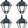 Solar LED Stair Lights 6-Pack Outdoor Waterproof Step Lighting 3