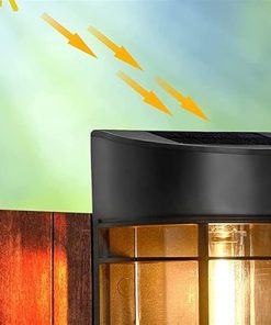 Solar Waterproof Wall Lamp for Outdoor Fence Deck Decorative Lighting 2