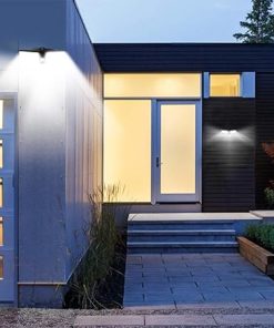 Modern Solar Wall Lamp 100LED Outdoor Waterproof Courtyard Light 2