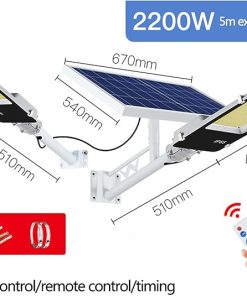 Outdoor Solar Power Street Light Waterproof LED Wall Lamp for Garden 2