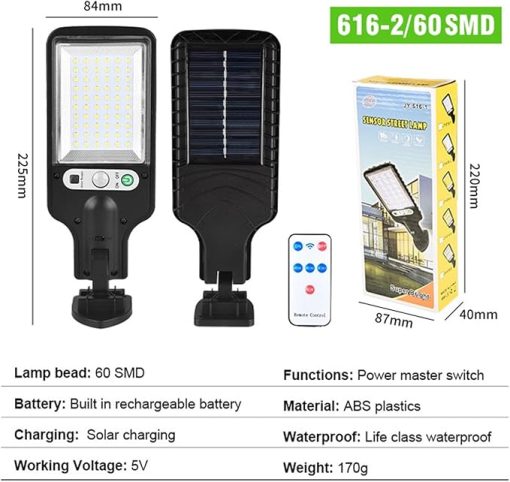 Solar Outdoor Lamp Post Lights for Garden Front Door Security Light - Image 2