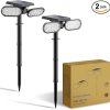 Sunvivo Motion Solar Lights Outdoor 2-Pack for Security and Landscape