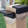 Solar Deck and Step Lights with Warm White and RGB for Outdoor Use