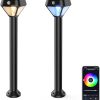 XMCOSY Smart Solar Motion Sensor Lights 150LM APP Control 2 Pack