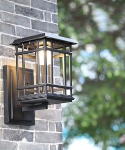 Solar Waterproof Wall Lamp Retro Aluminum Outdoor Garden Light 5W 2