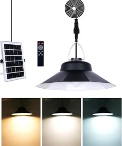 1200LM Solar Shed Light with Motion Sensor Remote Waterproof Indoor Outdoor