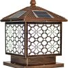 DOITOOL 2-Head LED Solar Wall Lamp for Outdoor Patio and Garden 3
