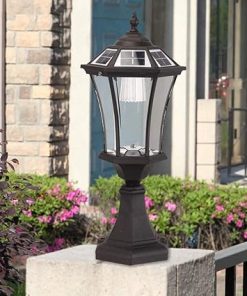 Outdoor Waterproof Solar Pillar Wall Lamp for Garden and Porch 2