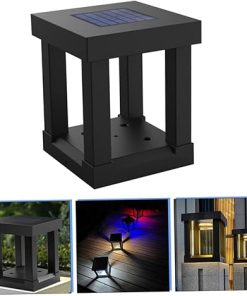 DOITOOL 2pcs Waterproof Solar Barn and Landscape Fence Light 2