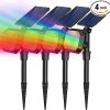 ROSHWEY Solar Spot Lights Outdoor Colored Waterproof Christmas Set