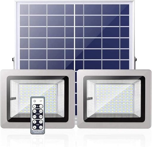 Super Bright Solar Flood Light with Remote Control for Outdoors