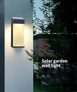 Solar Fence Lights Outdoor Post Accent Light Waterproof Aluminum Glass 2