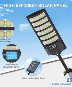 Outdoor Solar Street Lights with Motion Sensor and Remote Control 2