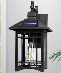 Modern Solar Outdoor Wall Light for Waterproof Patio Doorway