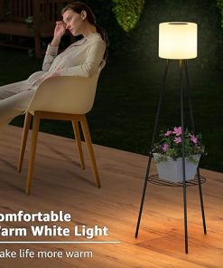 Outdoor Solar Floor Lamps IP54 Waterproof with Plant Stand 2 Pack 2