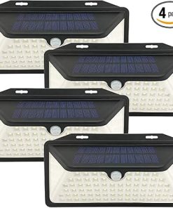 100 LED Solar Outdoor Security Lights for Front Door and Yard