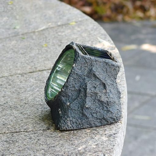 Imitation Stone Solar Light Outdoor Waterproof Resin Lawn Lamp - Image 2