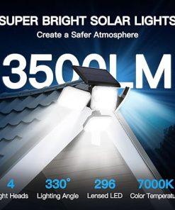 High Brightness Solar Outdoor Lights with Dual Motion Sensor – 2 Pack 2