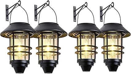 Waterproof Solar Lanterns for Outdoor Walls and Gardens – 4 Pack Waterproof Solar Lanterns for Outdoor Walls and Gardens - 4 Pack