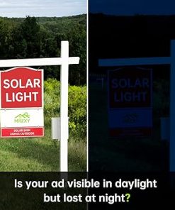 Bright LED Solar Sign Lights for Mailbox and Address Outdoor Use 2