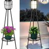 2 Pack Solar Lanterns Waterproof Outdoor Hummingbird Garden Decor 4