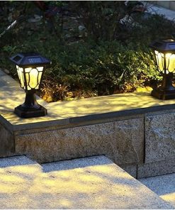 Outdoor Solar LED Pillar Light Waterproof for Courtyards and Gardens 2
