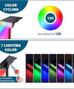 Barrina Solar Spot Lights 24 LEDs RGB Color Changing Waterproof 6 Pack 2