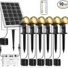 Bell Howell Smart Solar XL Pathway Lights Bright White Flickering Flames 4