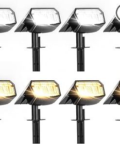 Solar Spot Lights Outdoor Waterproof 4 Pack IP65 for Yard Garden Use