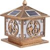 Solar LED Pillar Light Outdoor Lawn Landscape Lighting 2 Pieces 4
